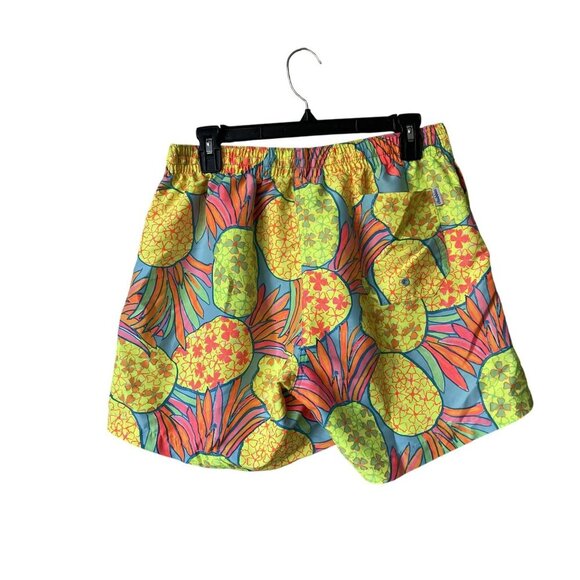 Chubbies The Hooligans Neon Pineapple Swim Trunks XL Bright Board Shorts Pockets - Picture 2 of 7